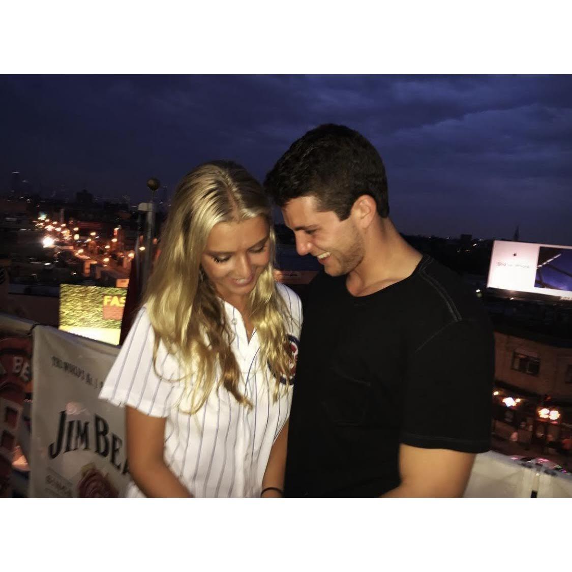 August, 2017- Jordan's first visit to Chicago & meeting Samantha's family