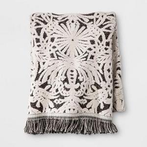 Allover Pattern Hand Towel Black/White - Opalhouse™