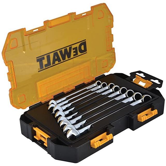 DEWALT Combination Wrench Set, Metric, 8 Pieces (DWMT73810)