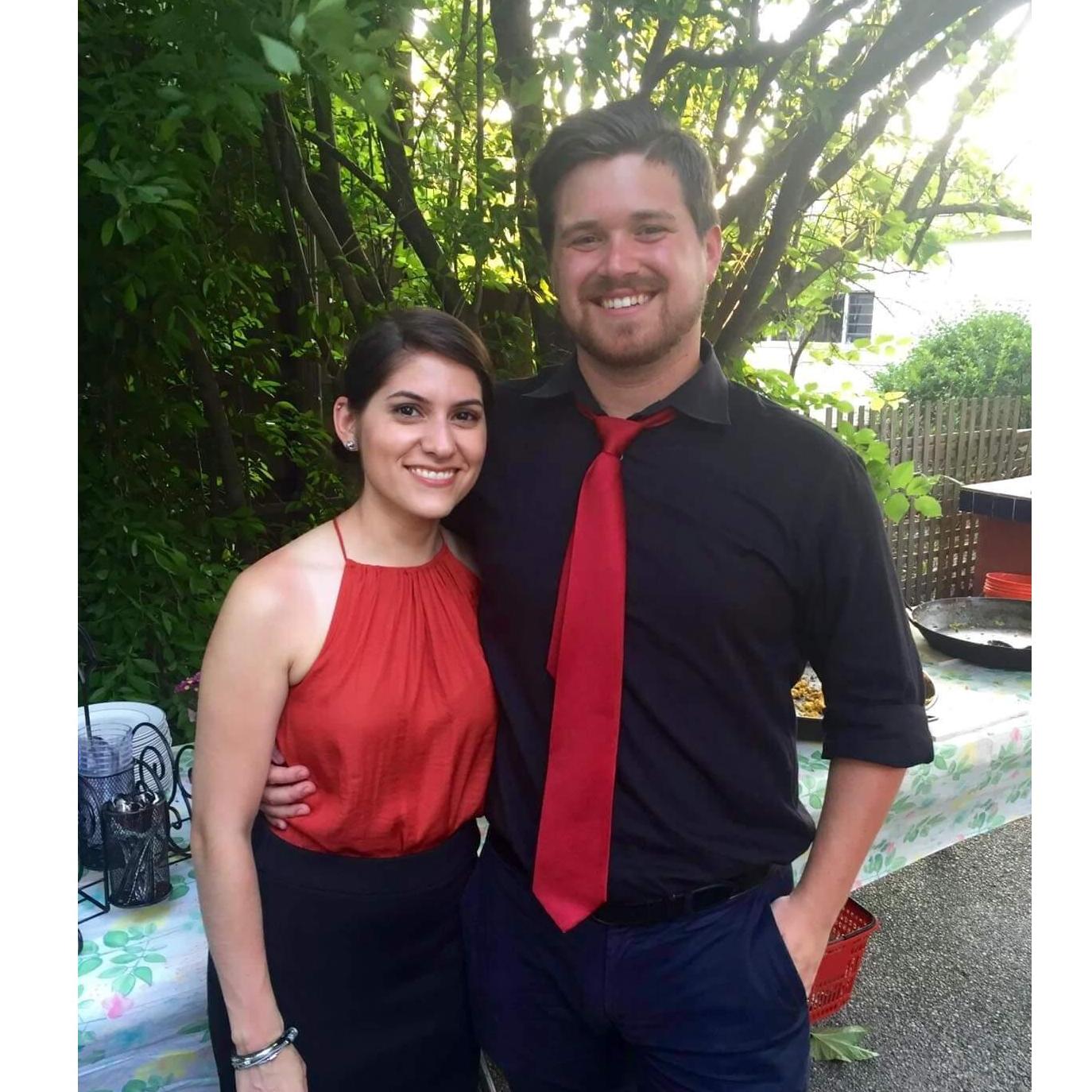 Our first family event together.
Nuestro primer evento familiar.