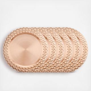 Scale Rim Charger, Set of 6