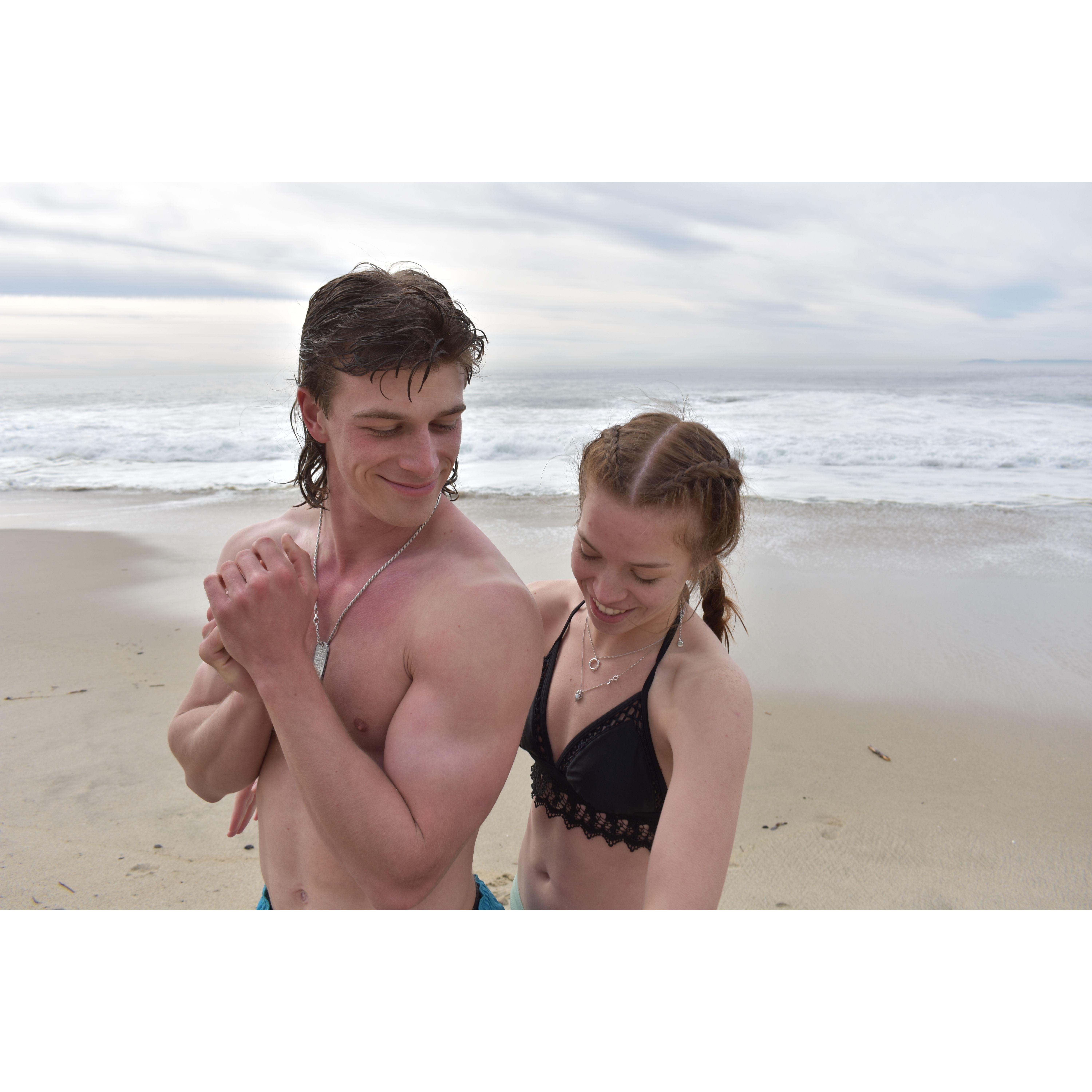 Jordan's first time visiting Aidan in LA in January of 2022