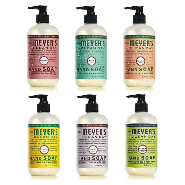 Mrs. Meyers Clean Day Liquid Hand Soap 6 Scent Variety Pack, 12.5 oz Each (6 CT)