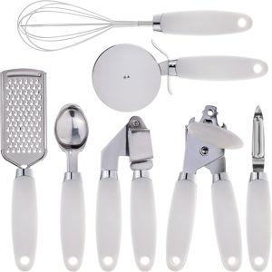Kitchen Gadget Set Stainless Steel Utensils with Soft Touch Handles, 7 Pieces
