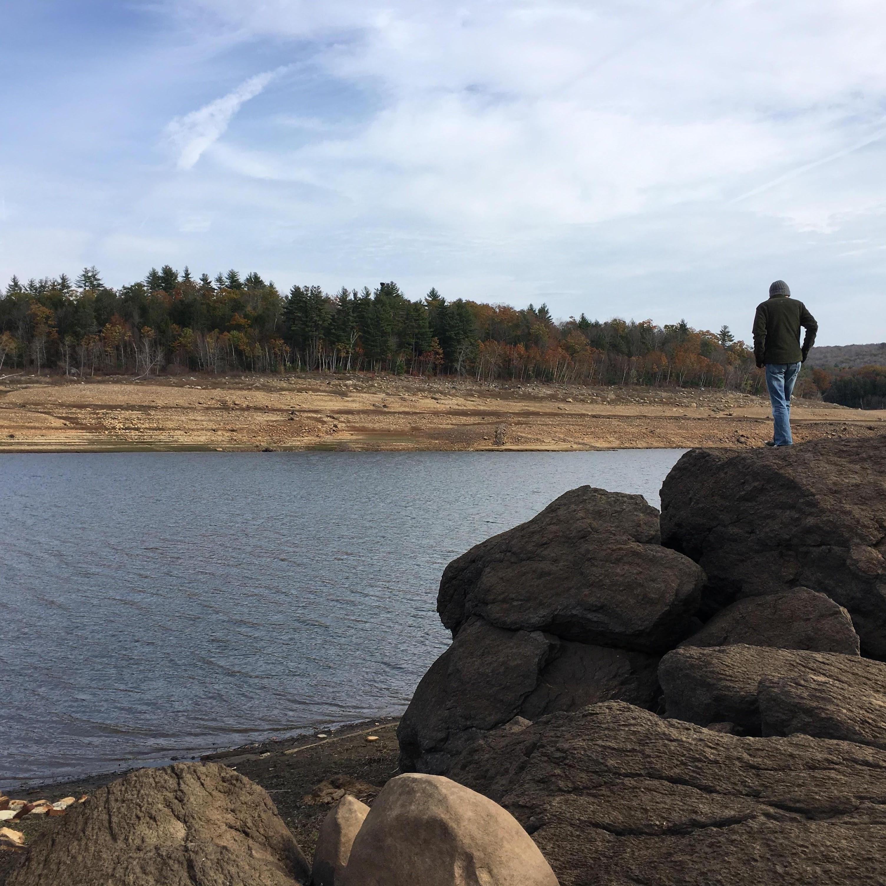 Ryan looking stoic at the Colebrook Reservoir.