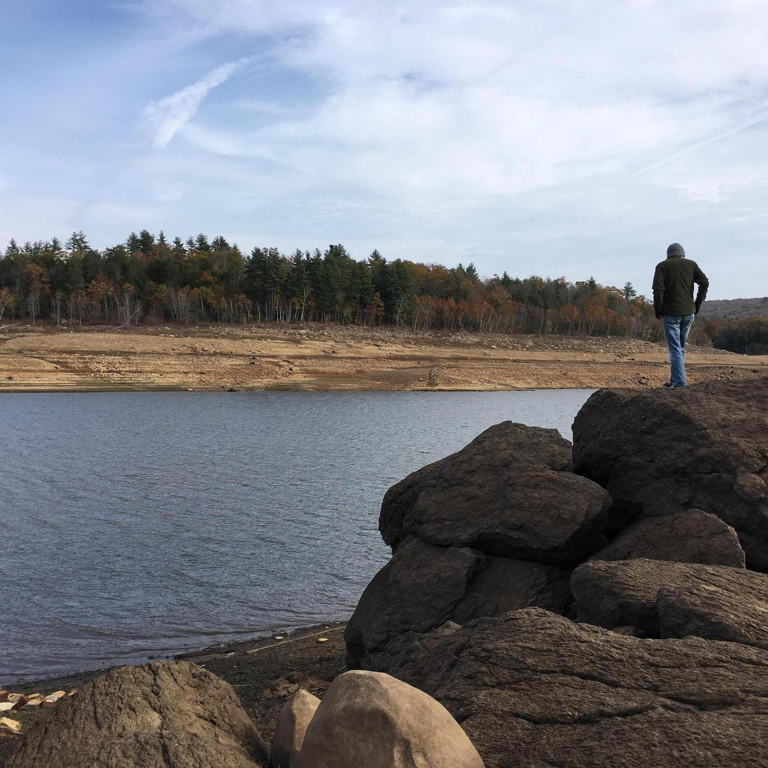 Ryan looking stoic at the Colebrook Reservoir.
