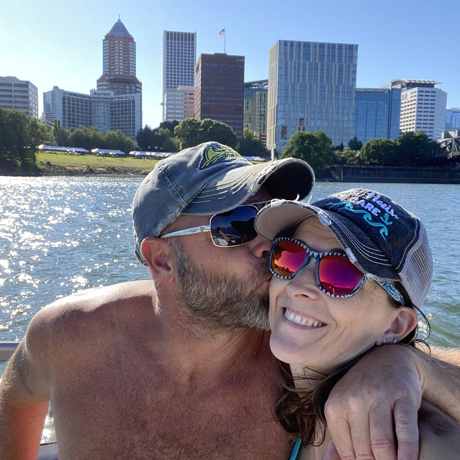 Cruising the river through downtown Portland. June 2023