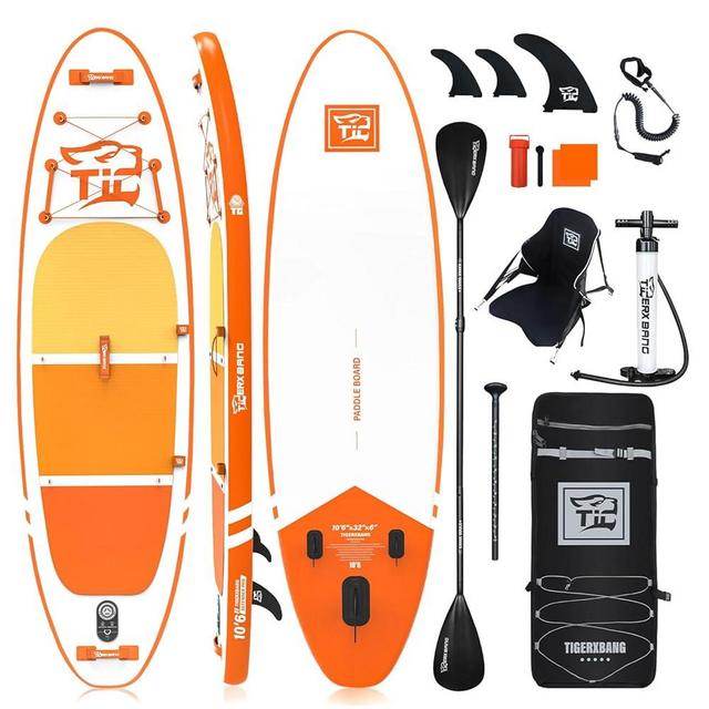 Inflatable Paddle Board with Premium SUP Board Accessories, Allround Paddle Boards for Adults/Kids,Stand Up Paddle Board Defender Collection