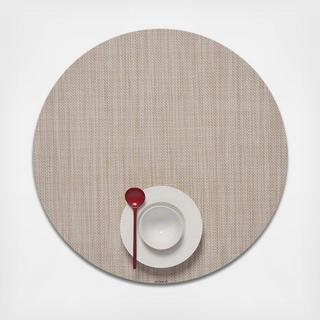 Mini Basketweave Round Placemat, Set of 4