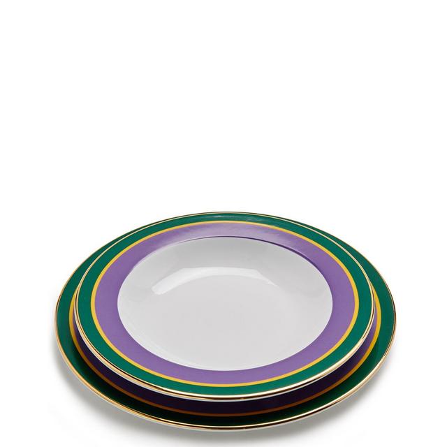 La Double J Plate Set - Rainbow Viola