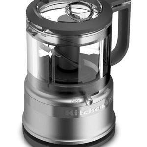 Silver KitchenAid 3.5 Cup Food Chopper KFC3516CU, Contour Silver