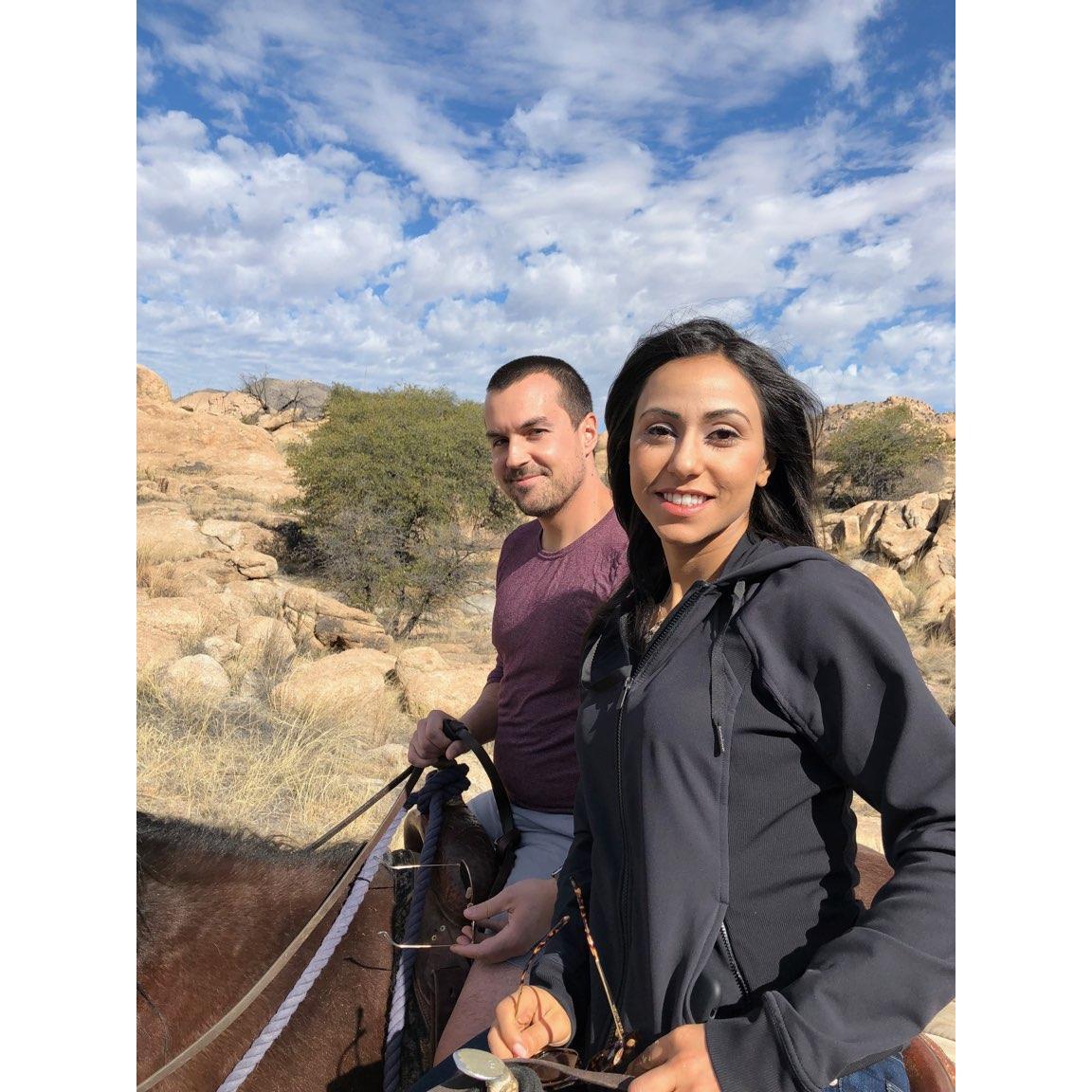 Horseback riding in Texas!