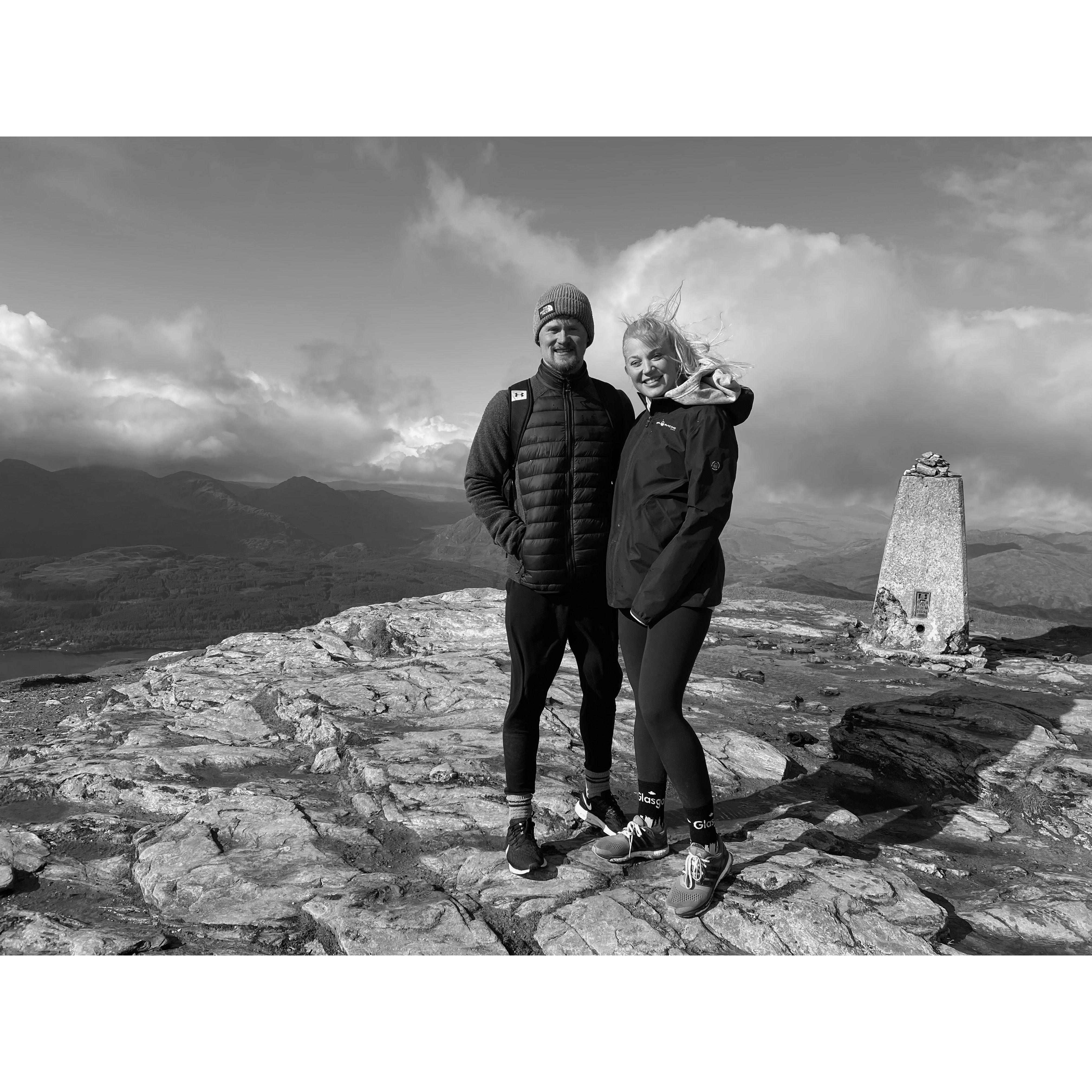 The first week Daisy was over in Scotland, we spontaneously decided to climb Ben Lomond