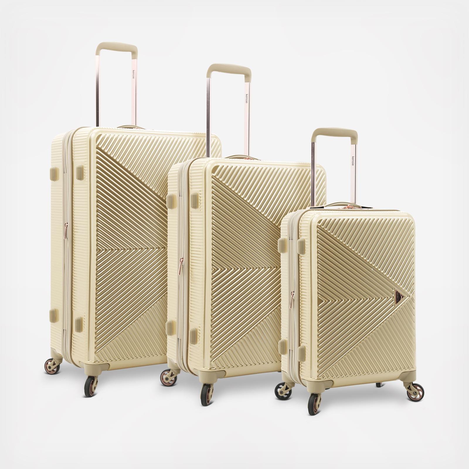 kensie metallic luggage set