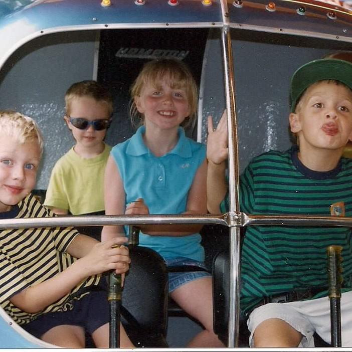 Claire with family friends