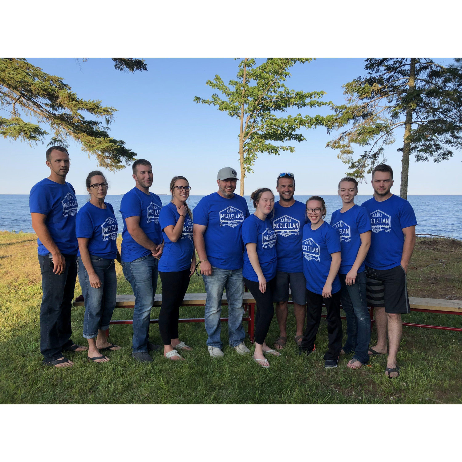 9 out of 10 siblings made this trip! McClellan Family Reunion 2019