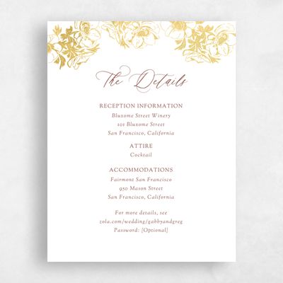 White Wedding Enclosure - Anemone Foil