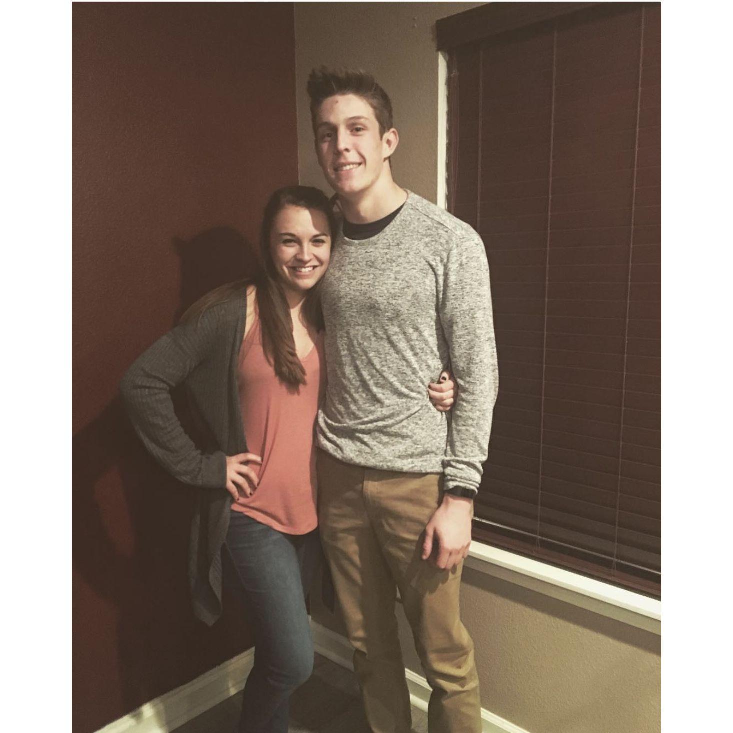 Our first picture together on our first New Years Eve together