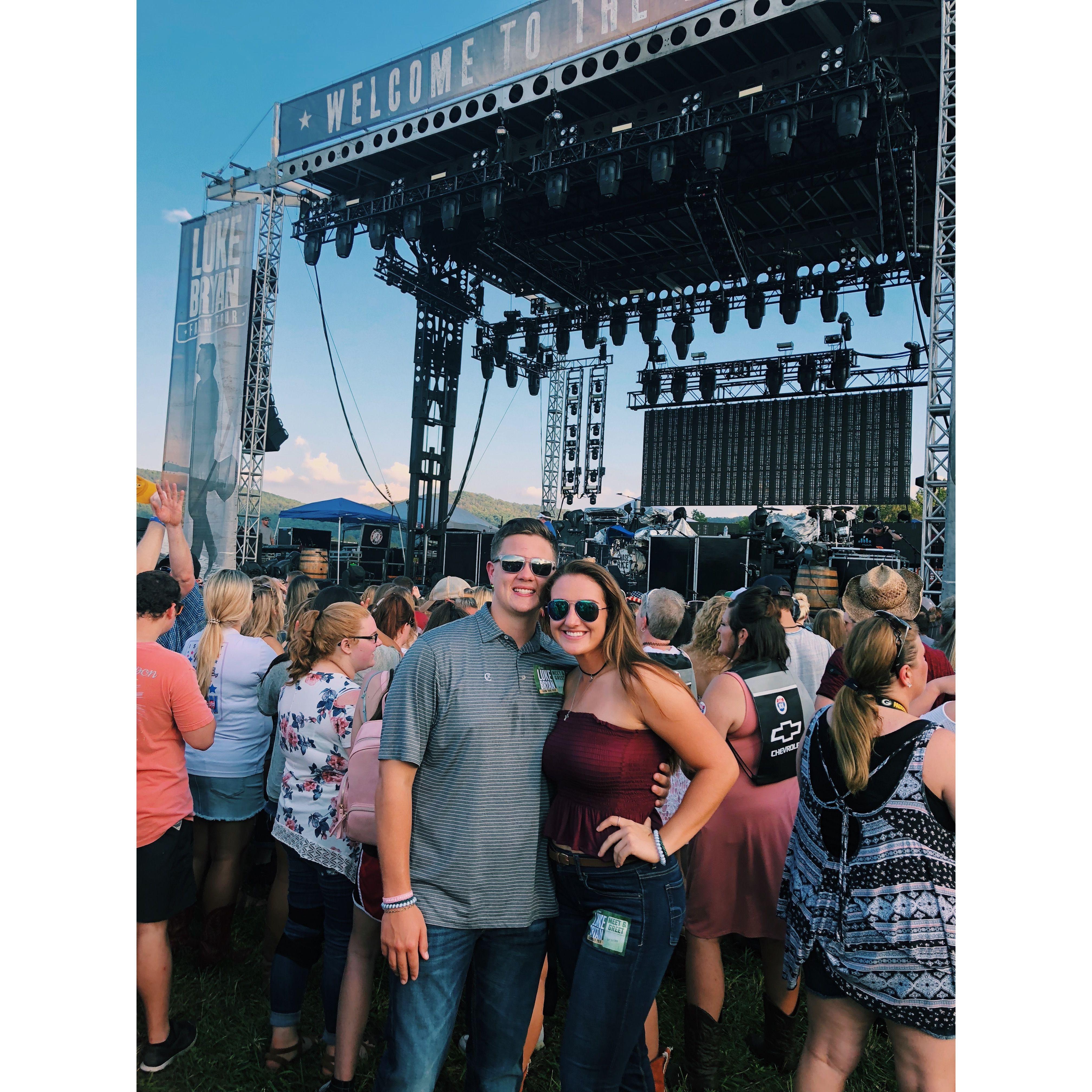 Luke Bryan's Farm tour concert in Ringgold Ga