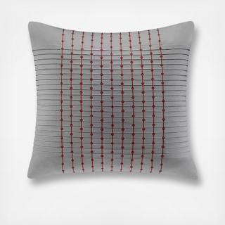 Cherry Blossom Solid Embroidered Euro Sham