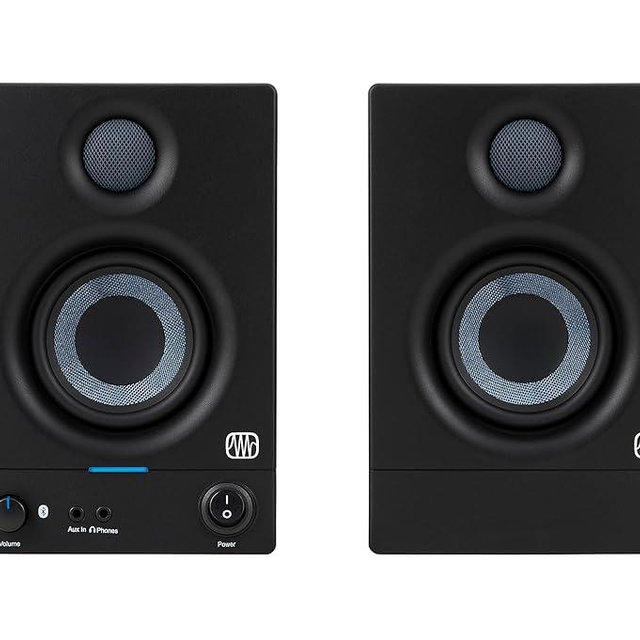 PreSonus Eris 3.5BT Gen 2 — 3.5-inch Powered Desktop Speakers with Bluetooth for Multimedia, Gaming, Studio-Quality Music Production, 50W Power