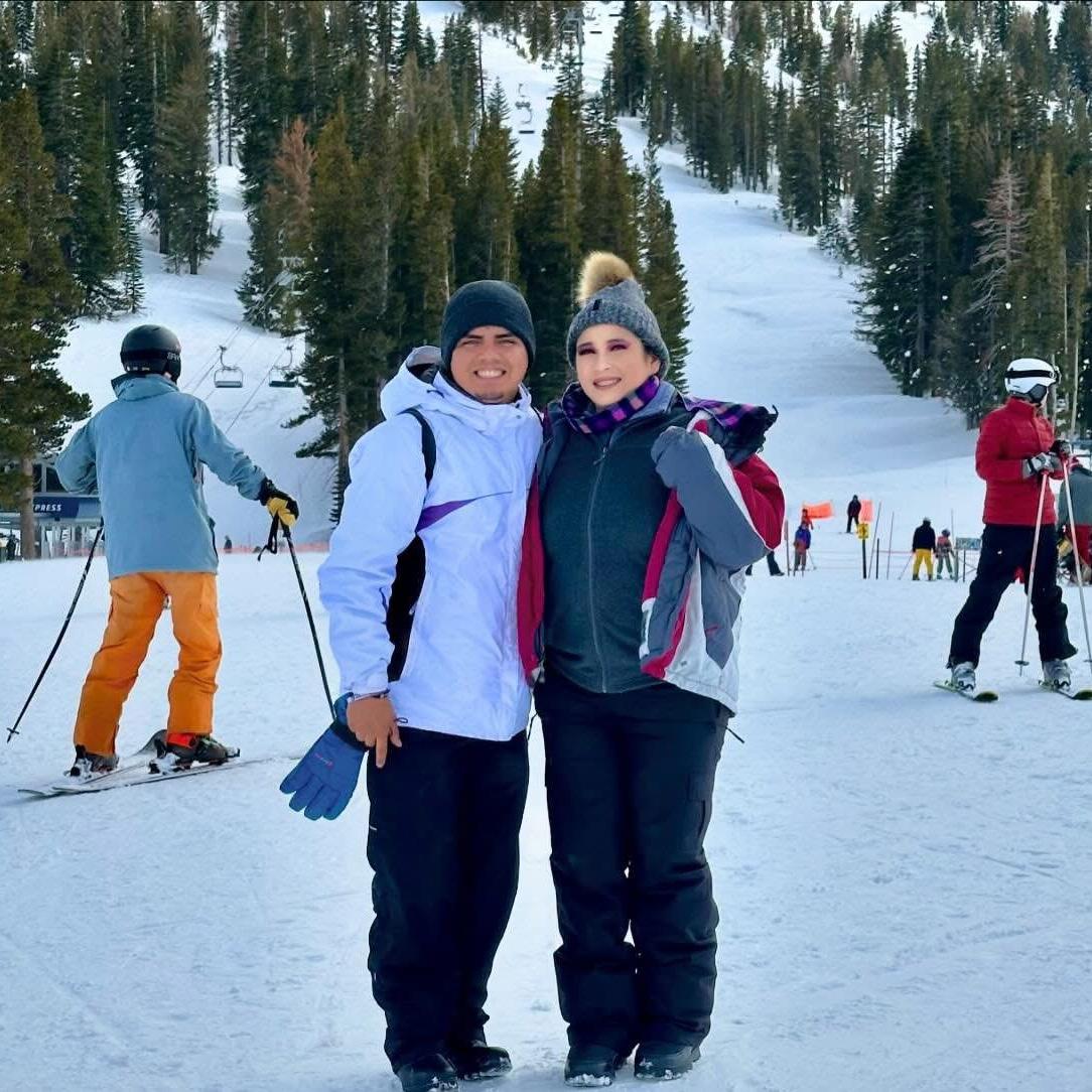 Lake Tahoe trip. Our first time going to the snow together ❤️
