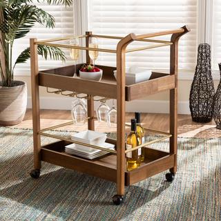 Tahir 2-Tier Mobile Bar Cart