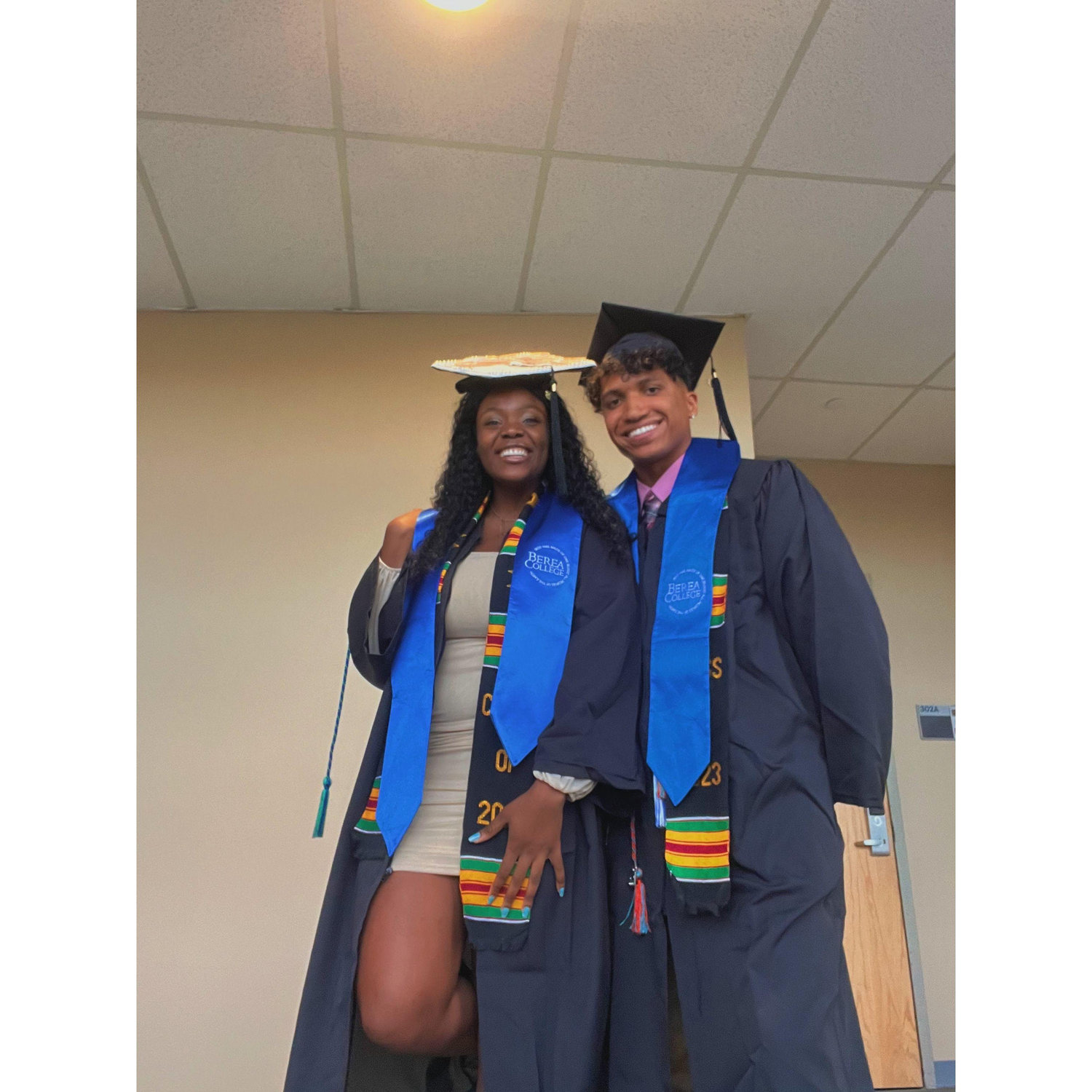Graduation Day! Great day especially because we got to sit beside each other during the ceremony! Davis + Darling