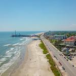 Galveston Seawall Beach