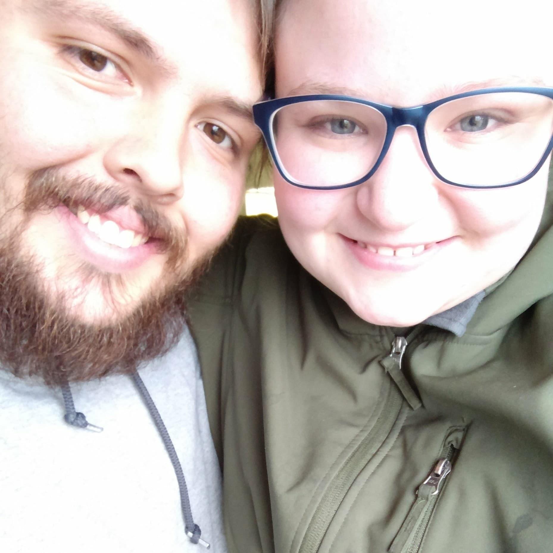 Our first photo together