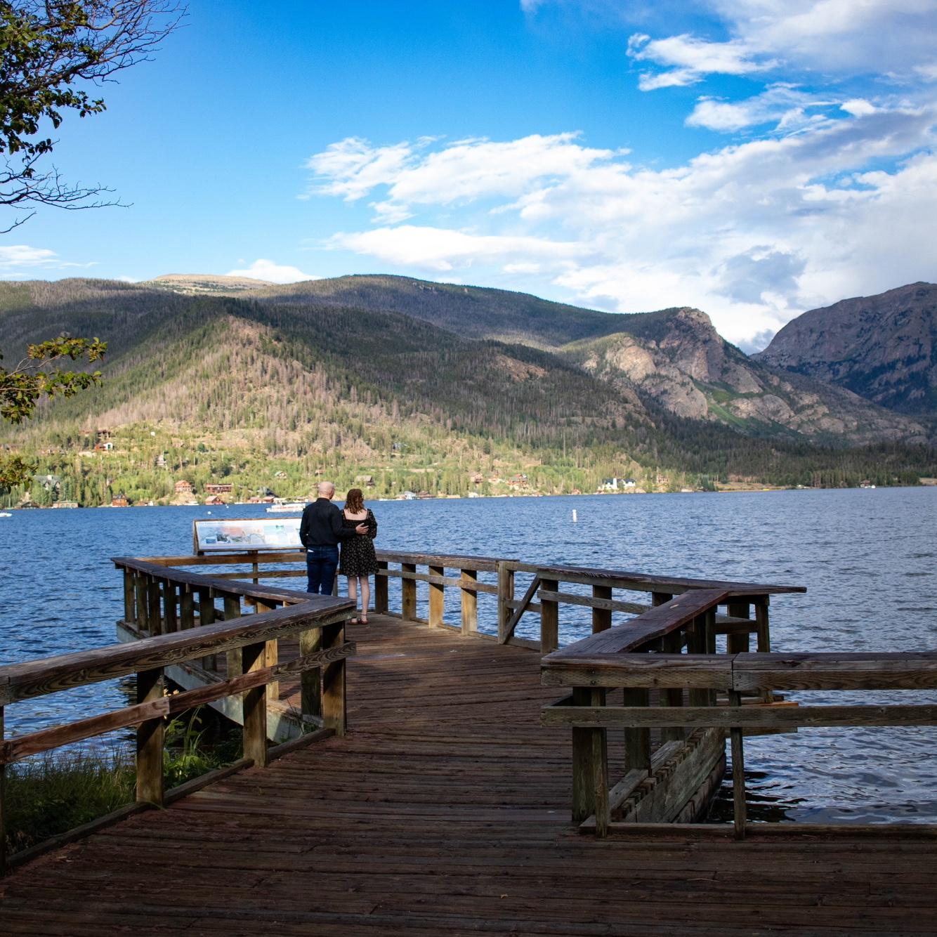 Little did Meg know, we weren't actually looking for fish off the dock.