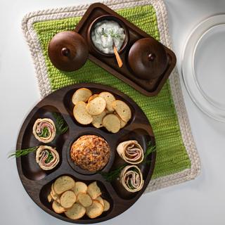 Acacia Wooden Spice Jar Set