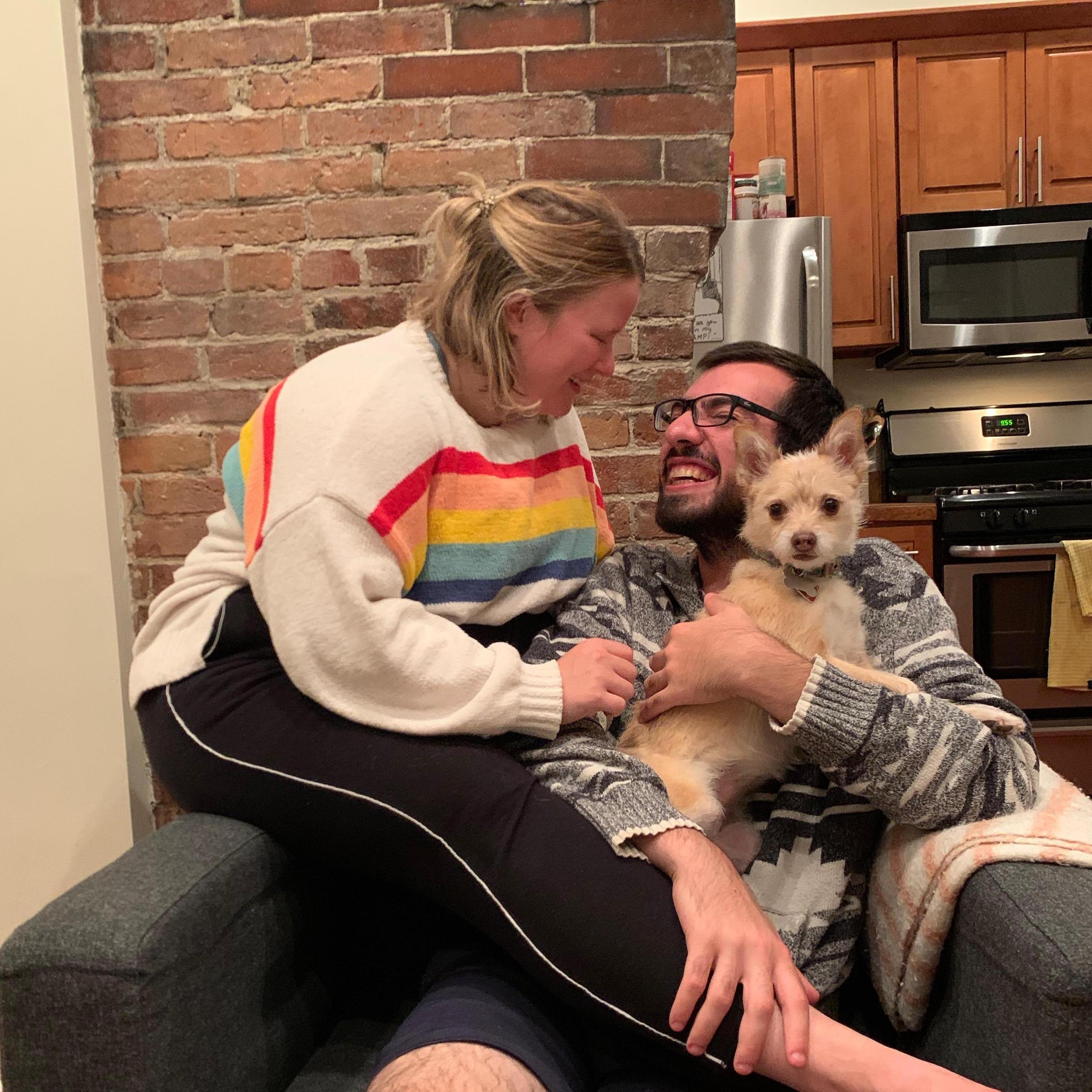 september 2020: we moved into our first place just the three of us!