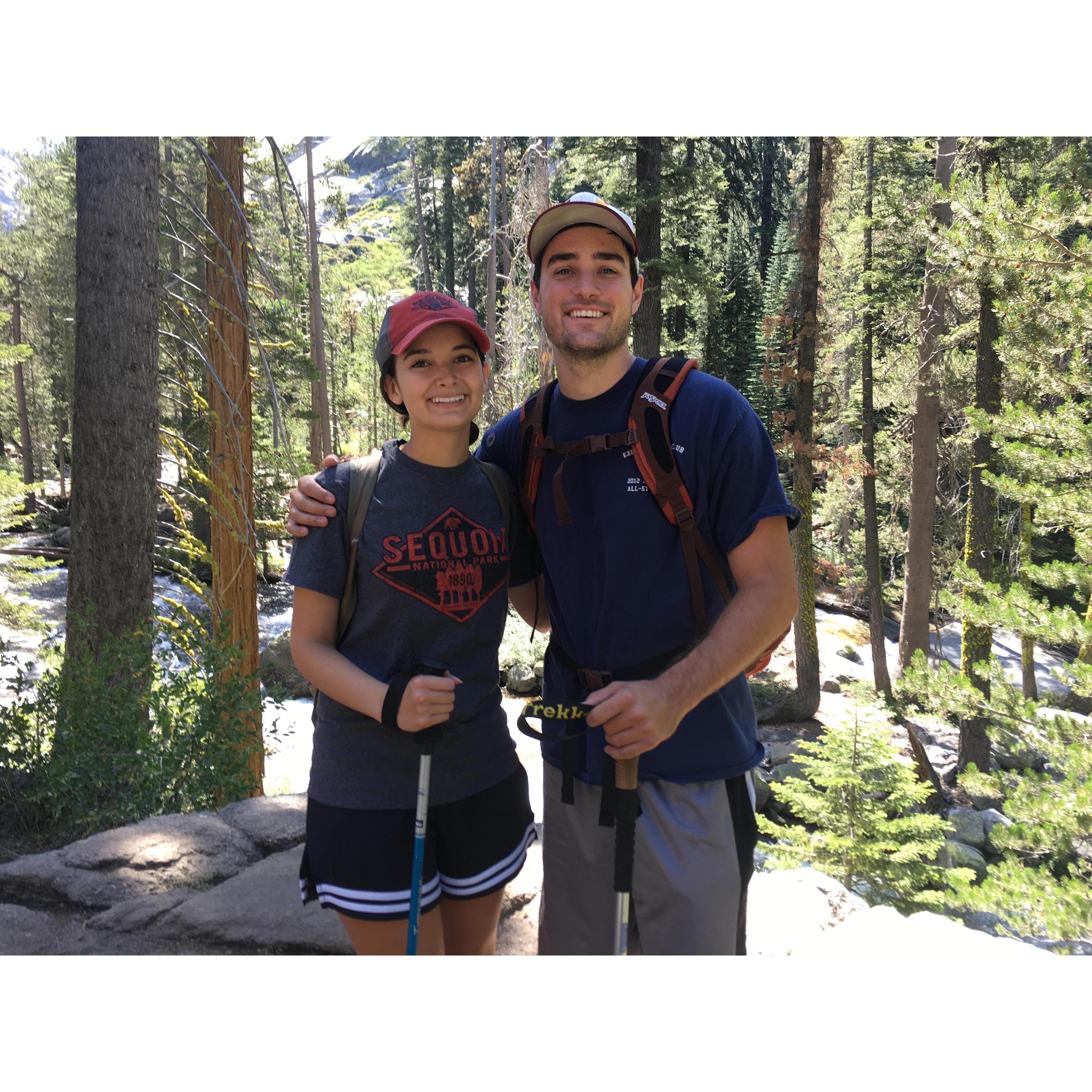 Hiking in Sequoia with Kyle's grandparents- 2017