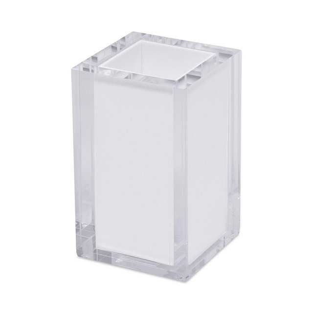 Tizo Lucite Toothbrush Cup, White