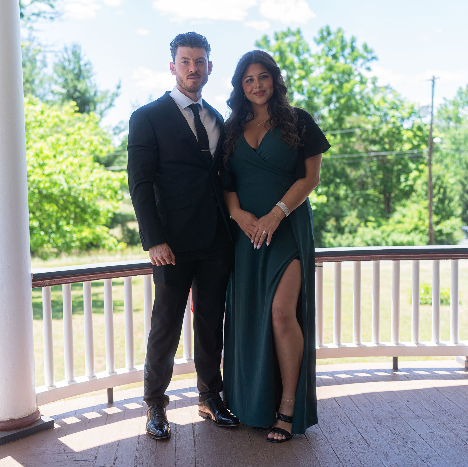 Our first wedding together