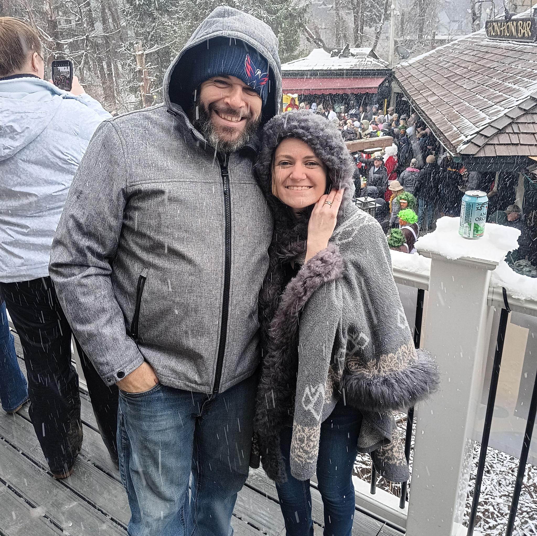 The first time Frank took me up to the mountains to visit David and watch the Polar Plunge.