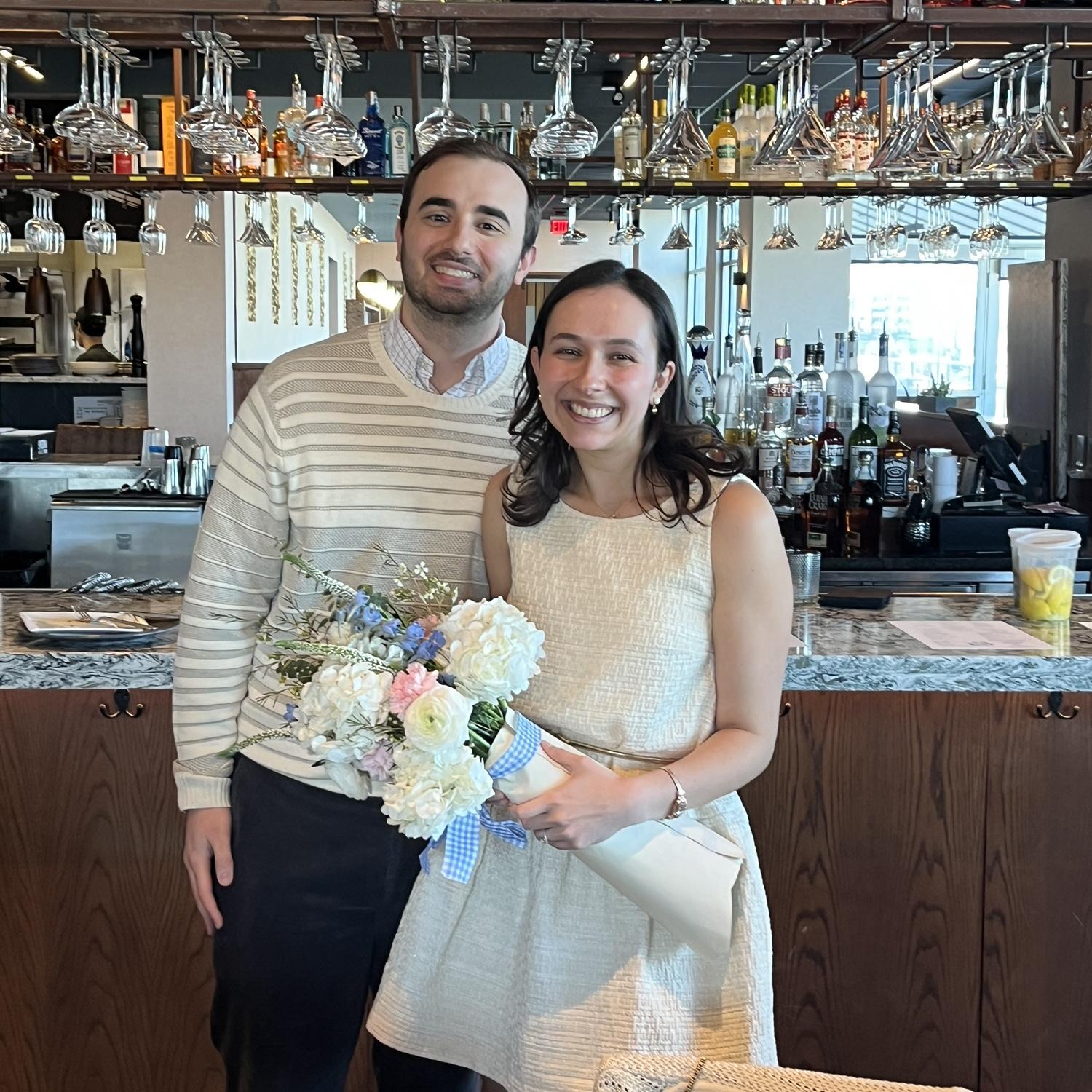 Chris made a surprise appearance at Mary’s Bridal Shower