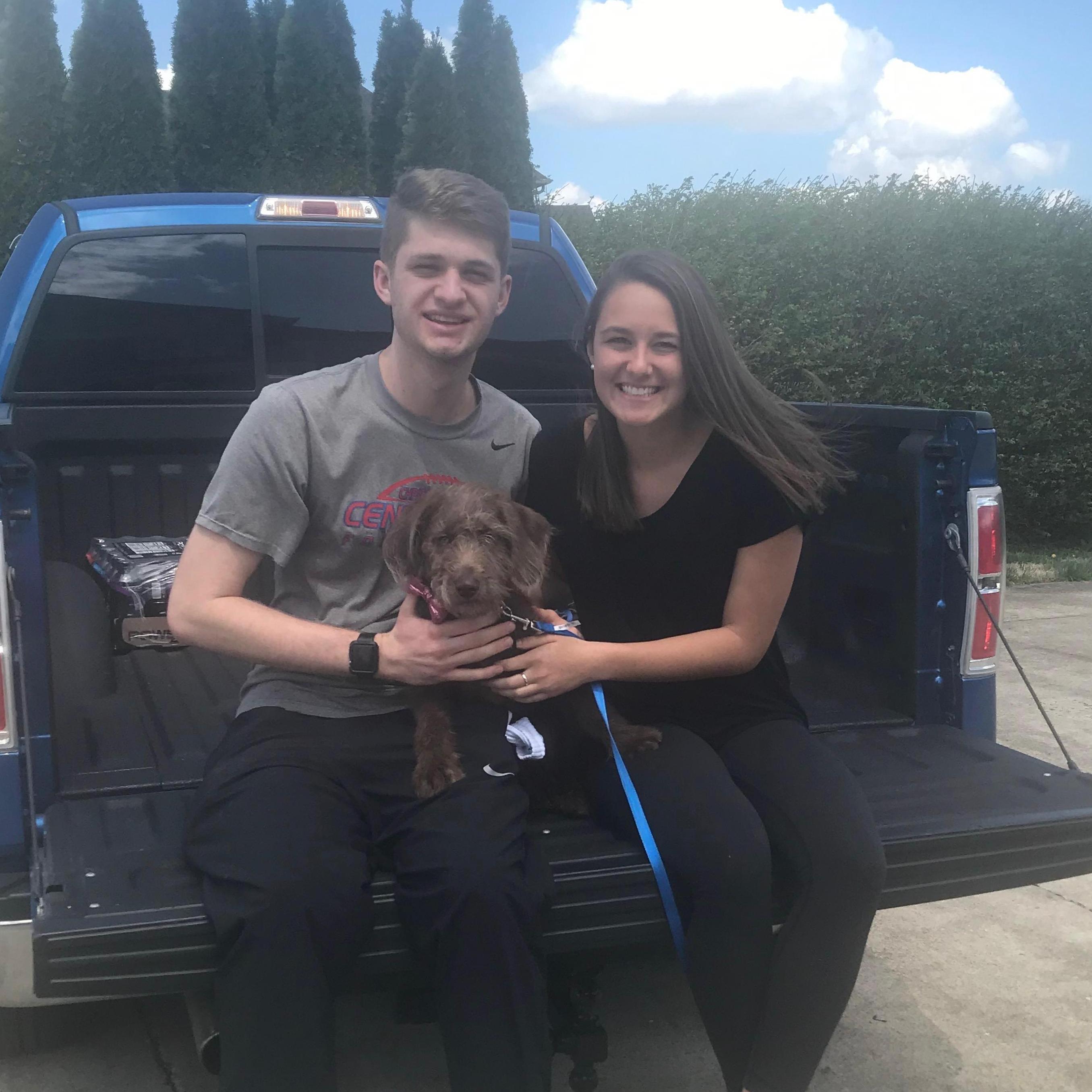 Our first photo together (April 2019)