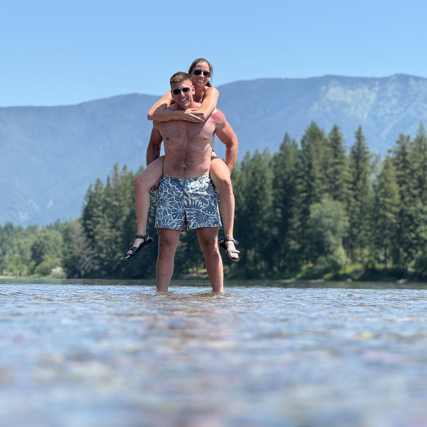 River floating while in Montana this July.