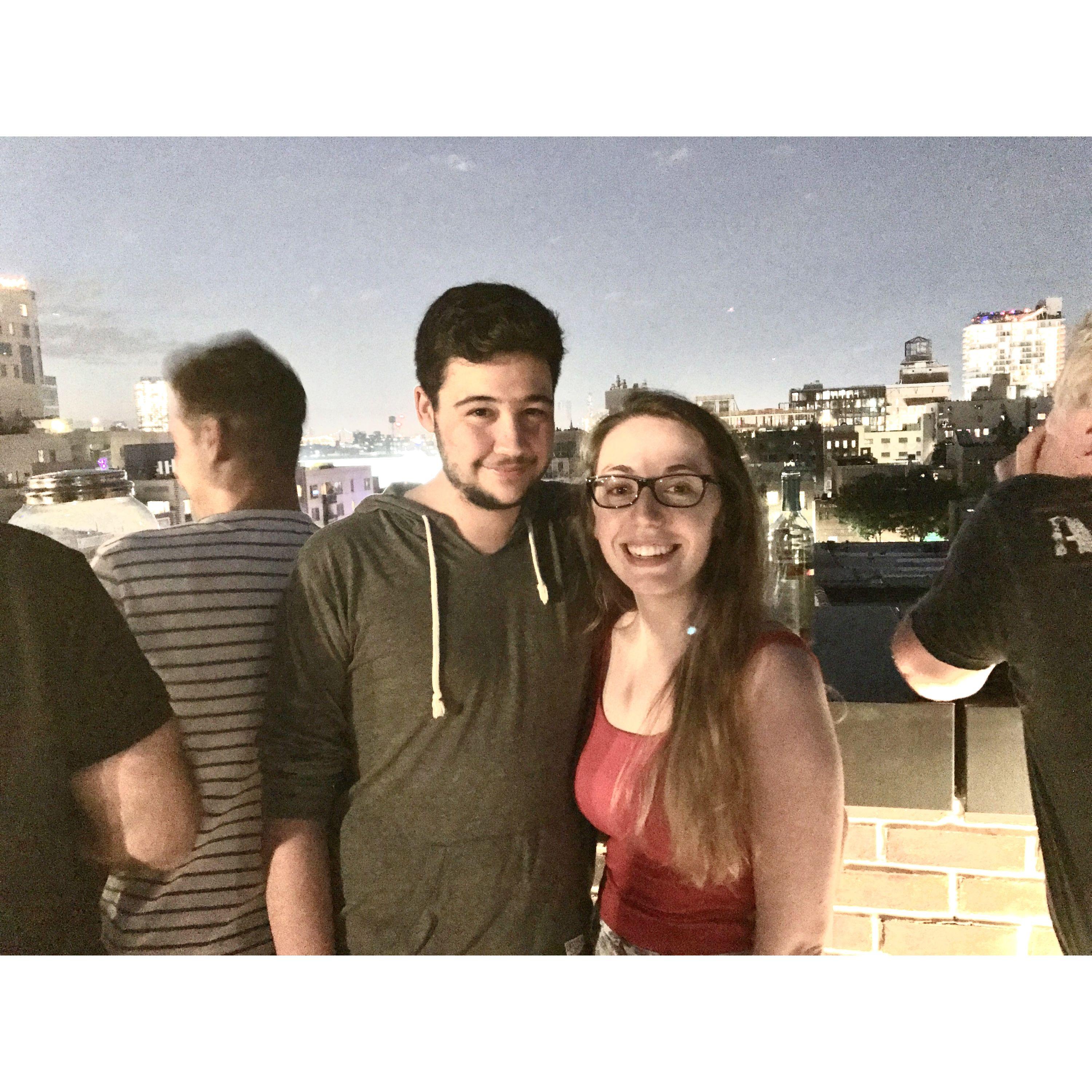 First photo of Emma and Greg as an official couple - 7/4/2017