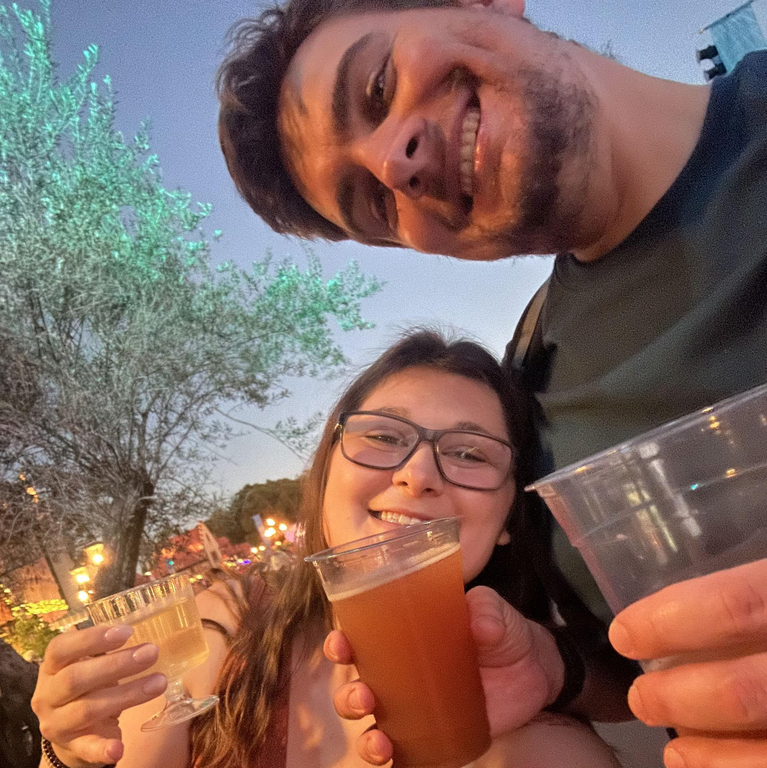 Our first anniversary which we spent at Epcot drinking around the world!
