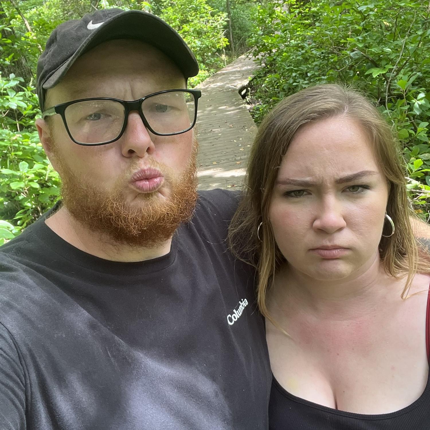 Mean mugging and duck lips