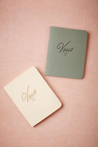 Letterpress Vow Journals