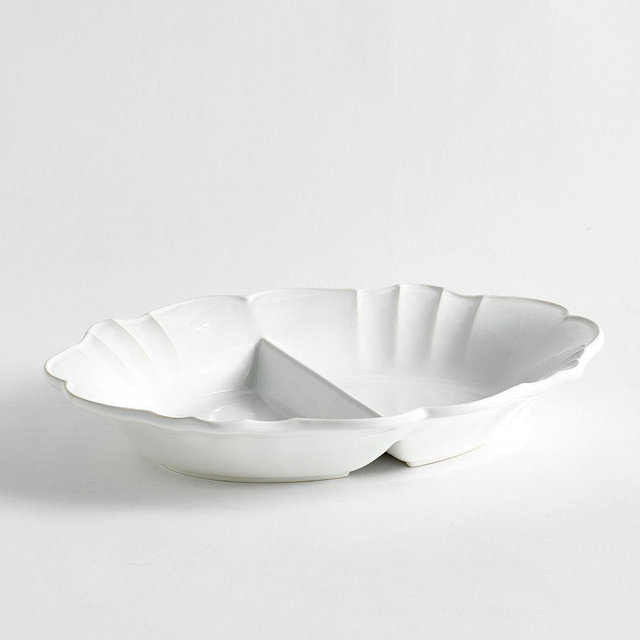 Monique Lhuillier Juliana Multi Condiment Stoneware Serving Bowl, Single - White
