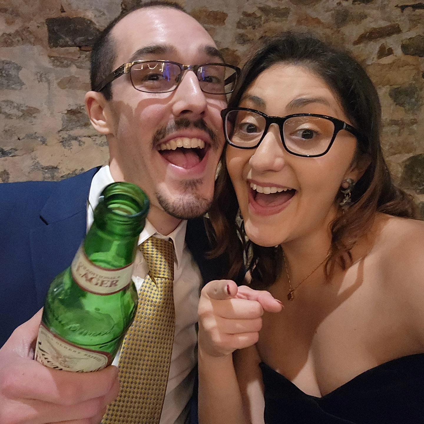 Ringing the new year with my love, and being the life of the party!