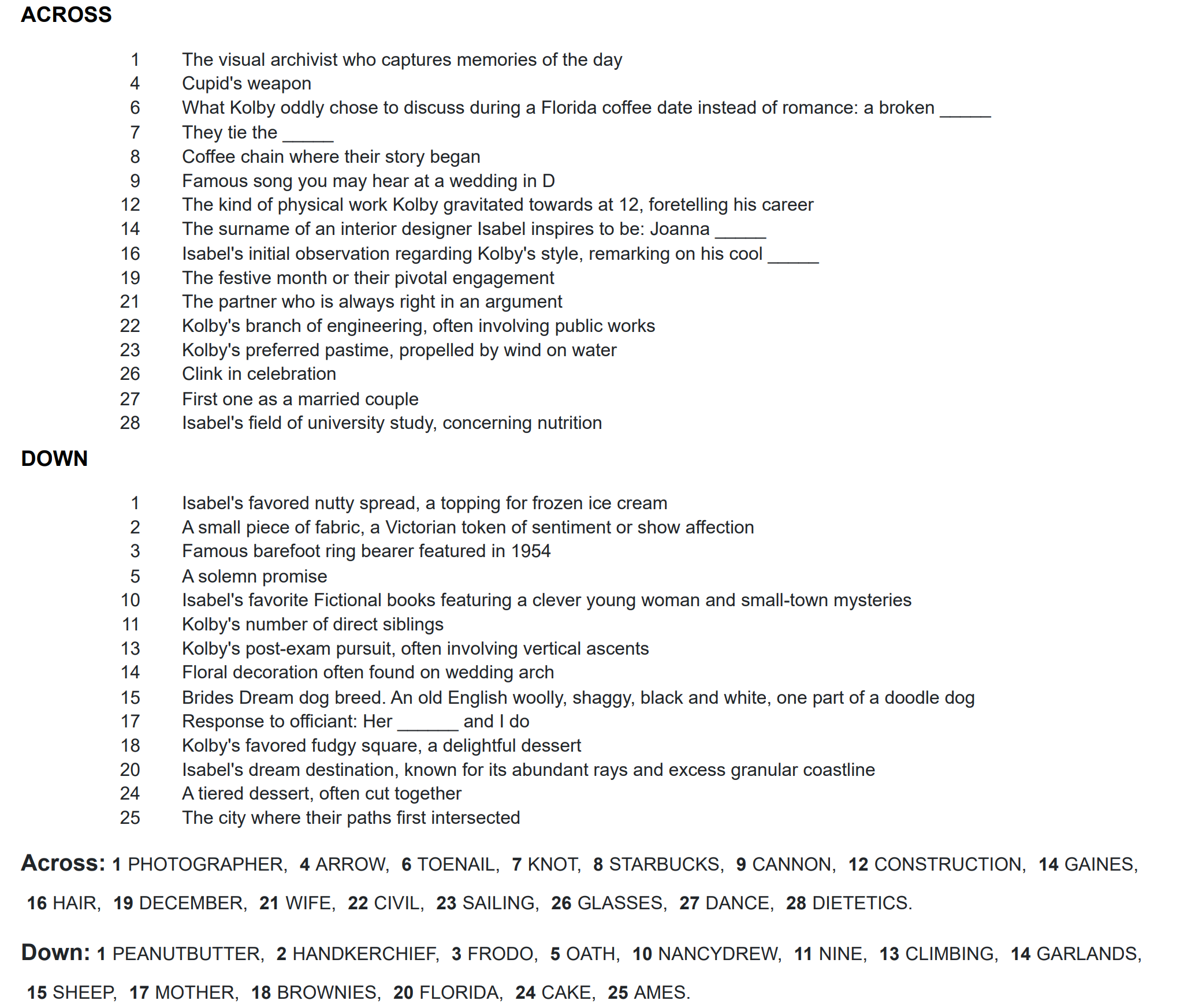 The Wedding Website of Kolby Kohl and Isabel Ekwall