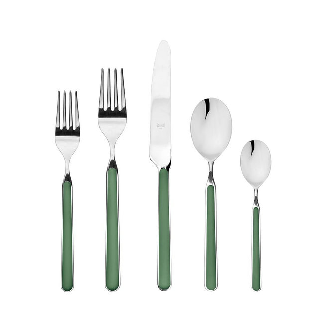 Fantasia Flatware, 5-Piece, Forrest Green