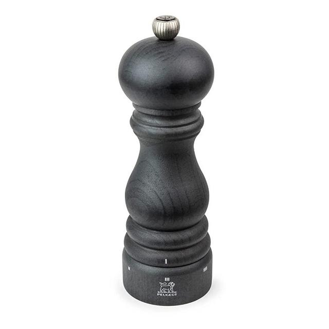 Peugeot - Paris u'Select Manual Pepper Mill - Adjustable Grinder - Beechwood, Graphite Finish