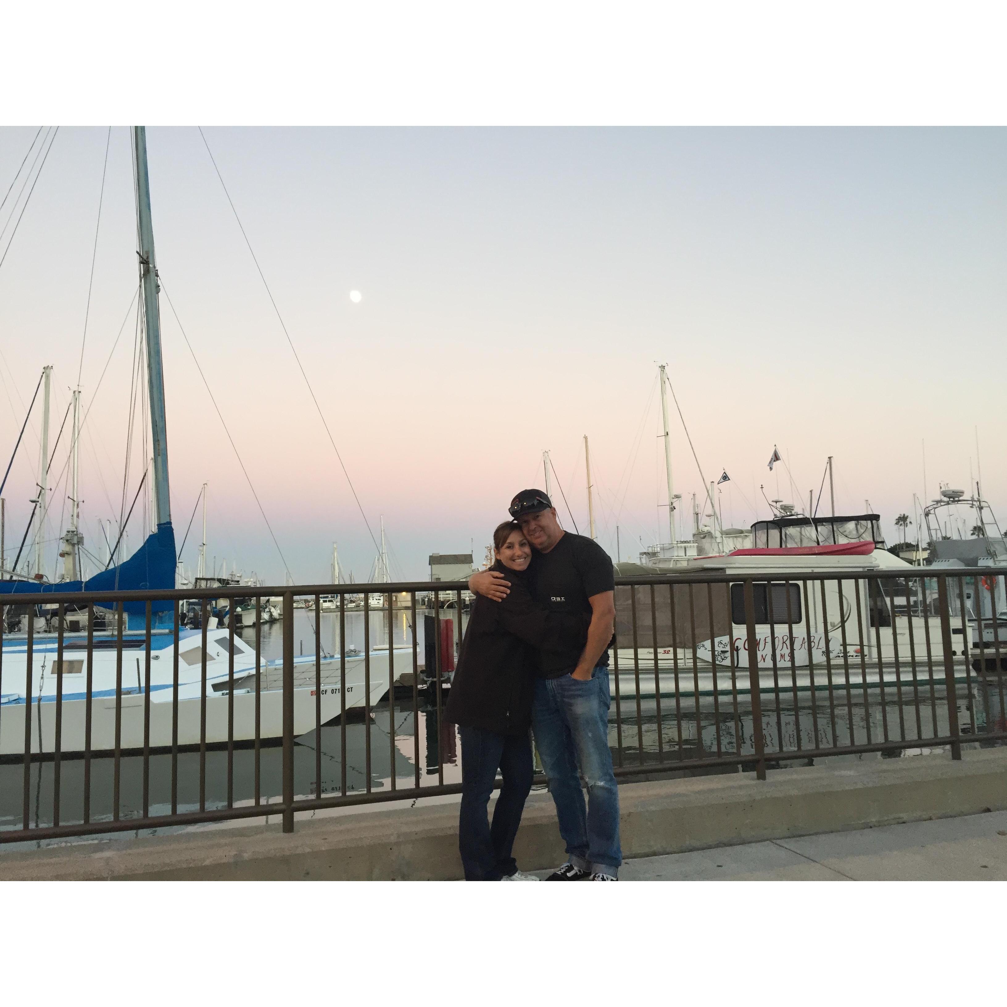 Dinner at the harbor